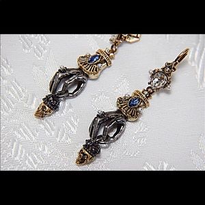 Alexander McQueen vintage styled skull earrings